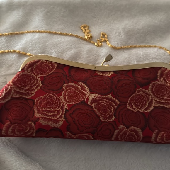 Rose Satin Clutch - Picture 3 of 4